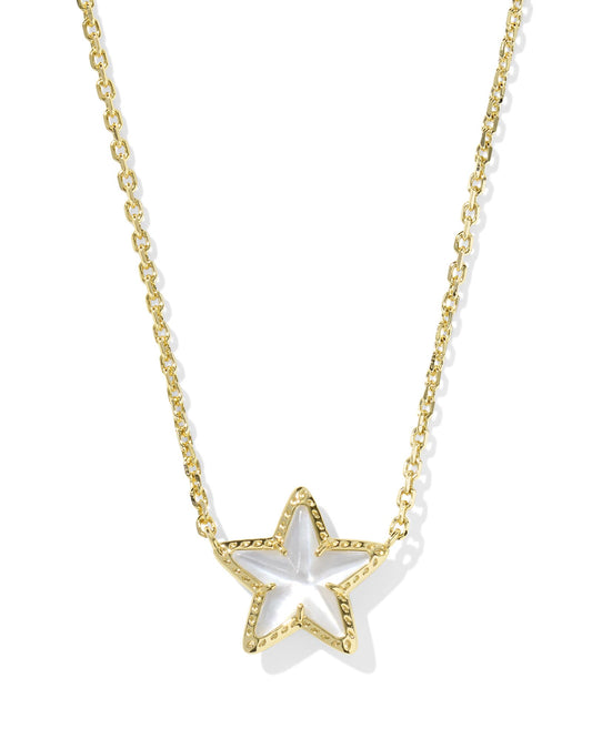 Kendra Scott Cassidy Short Pendant Necklace-Gold Ivory MOP