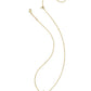 Kendra Scott Cassidy Short Pendant Necklace-Gold Red Illusion
