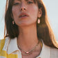 Kendra Scott Dani Figaro Frame Drop Earring-Gold Pink Iridescent MOP
