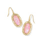 Kendra Scott Dani Figaro Frame Drop Earring-Gold Pink Iridescent MOP