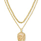 Kendra Scott Daphne Coral Frame Necklace-Gold Iridescent Abalone