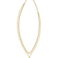 Kendra Scott Daphne Coral Frame Necklace-Gold Iridescent Abalone