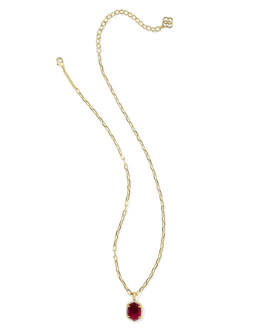 Kendra Scott Daphne Framed Short Pendant Necklace-Silver Platinum Druzy