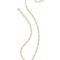 Kendra Scott Elisa Figaro Pendant Necklace-Gold Deep Aqua Illusion