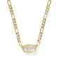 Kendra Scott Elisa Figaro Pendant Necklace-Gold Iridescent Abalone