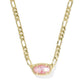 Kendra Scott Elisa Figaro Pendant Necklace-Gold Pink Iridescent MOP