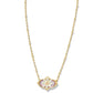 Kendra Scott Elisa Flower Framed Pendant-Gold Pastel Mix