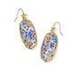 Kendra Scott Elle Multi Star Drop Earring-Gold/Red White & Blue Illusion