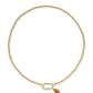 Kendra Scott Football Helmet Strand Necklace-Gold/White CZ