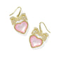 Kendra Scott Haisley Heart Drop Earring-Gold Blush Ivory MOP