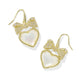 Kendra Scott Hailsey Heart Drop Earring-Gold Ivory MOP