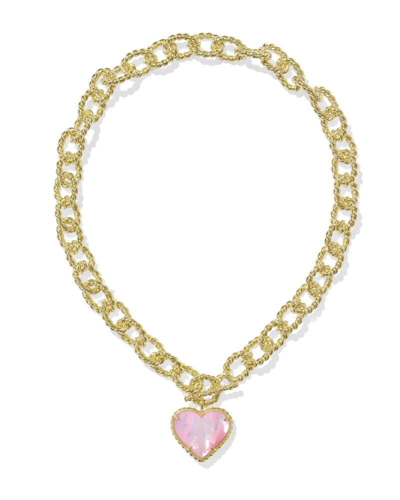 Kendra Scott Haisley Statement Necklace-Gold Blush Ivory MOP