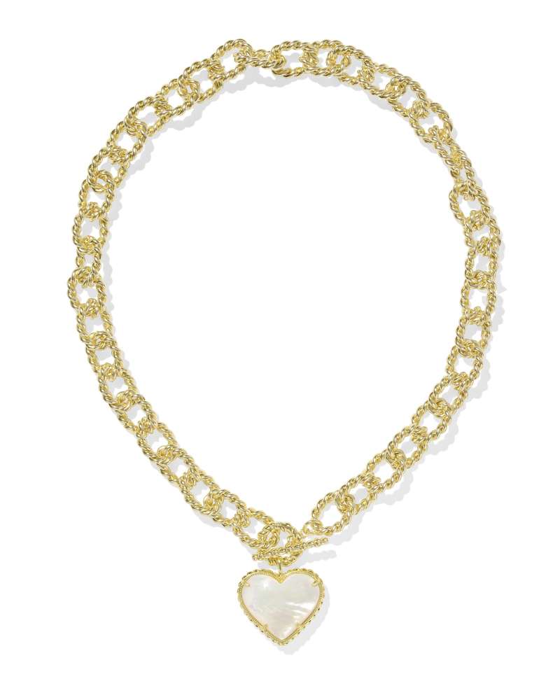 Kendra Scott Haisley Statement Necklace-Gold Ivory MOP