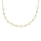 Kendra Scott Haisley Heart Strand Necklace-Gold White Crystal