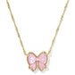 Kendra Scott Haley Bow Pendant Necklace-Gold Blush MOP