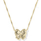 Kendra Scott Haley Bow Pendant Necklace-Gold Blush MOP
