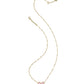 Kendra Scott Haley Bow Pendant Necklace-Gold Blush MOP