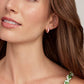 Kendra Scott Mikki Enamel Huggie Earring-Gold Pink Mix