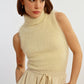 Lili Sidonio Eyelash Knit Turtleneck Sweater-Off White