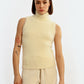 Lili Sidonio Eyelash Knit Turtleneck Sweater-Off White