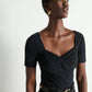 Nation LTD “Lana” Twisted Top - Jet Black