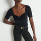 Nation LTD “Lana” Twisted Top - Jet Black
