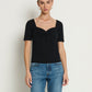 Nation LTD “Lana” Twisted Top - Jet Black