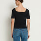 Nation LTD “Lana” Twisted Top - Jet Black