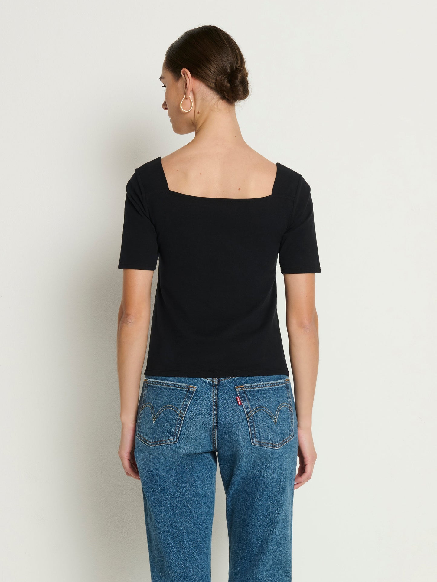 Nation LTD “Lana” Twisted Top - Jet Black