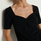 Nation LTD “Lana” Twisted Top - Jet Black