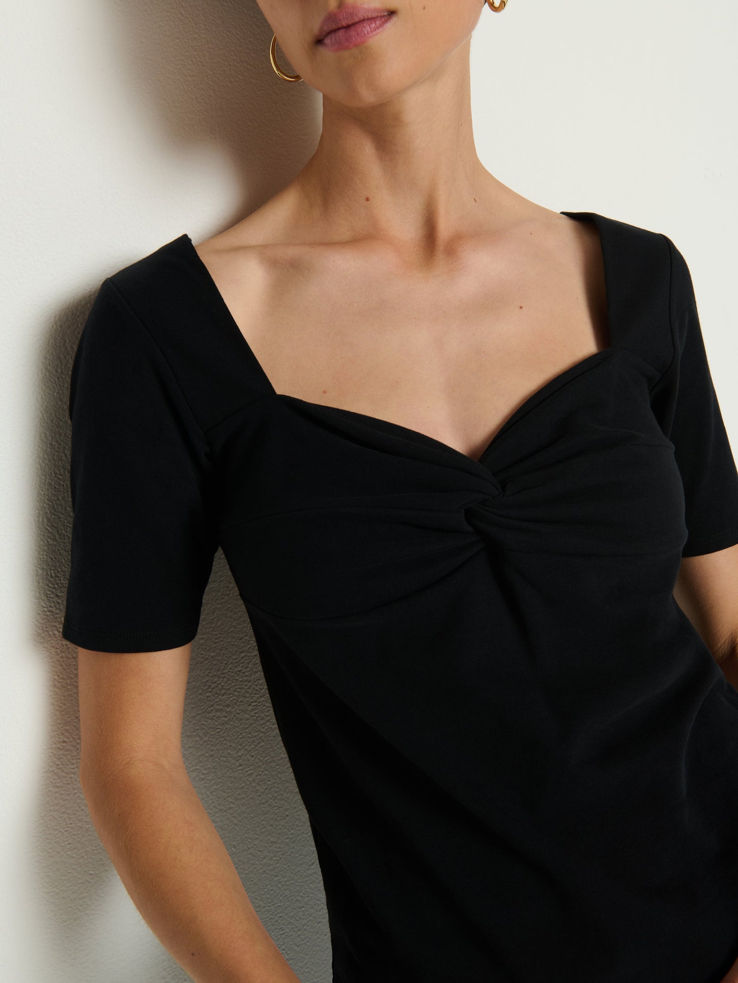 Nation LTD “Lana” Twisted Top - Jet Black