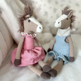 Mon Ami "Nellie" Small Pink Horse Heirloom Doll
