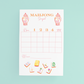 Taylor Paladino Mahjong Scorecard Pad - Sunset Tiles