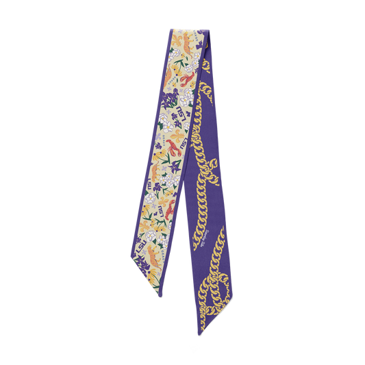 Saturday Silks "LSU Tigers" Skinny Scarf