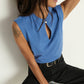 Nation LTD “Luna” Keyhole Tank - Harbor Blue