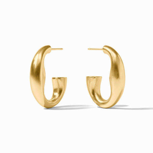 Julie Vos Gold "Laguna" Hoop-Medium