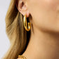 Julie Vos Gold "Laguna" Hoop-Medium