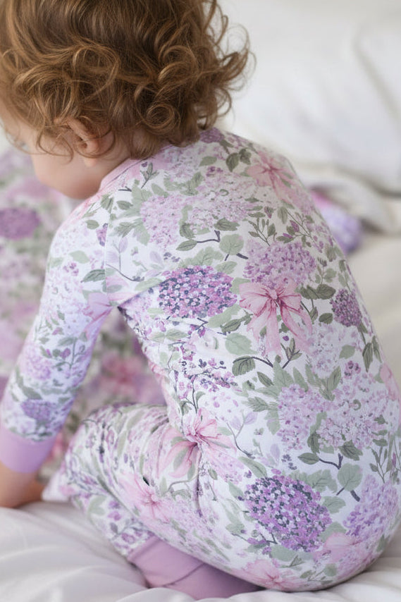 Caden Lane “Lavender Lullaby” Convertible Zip Romper