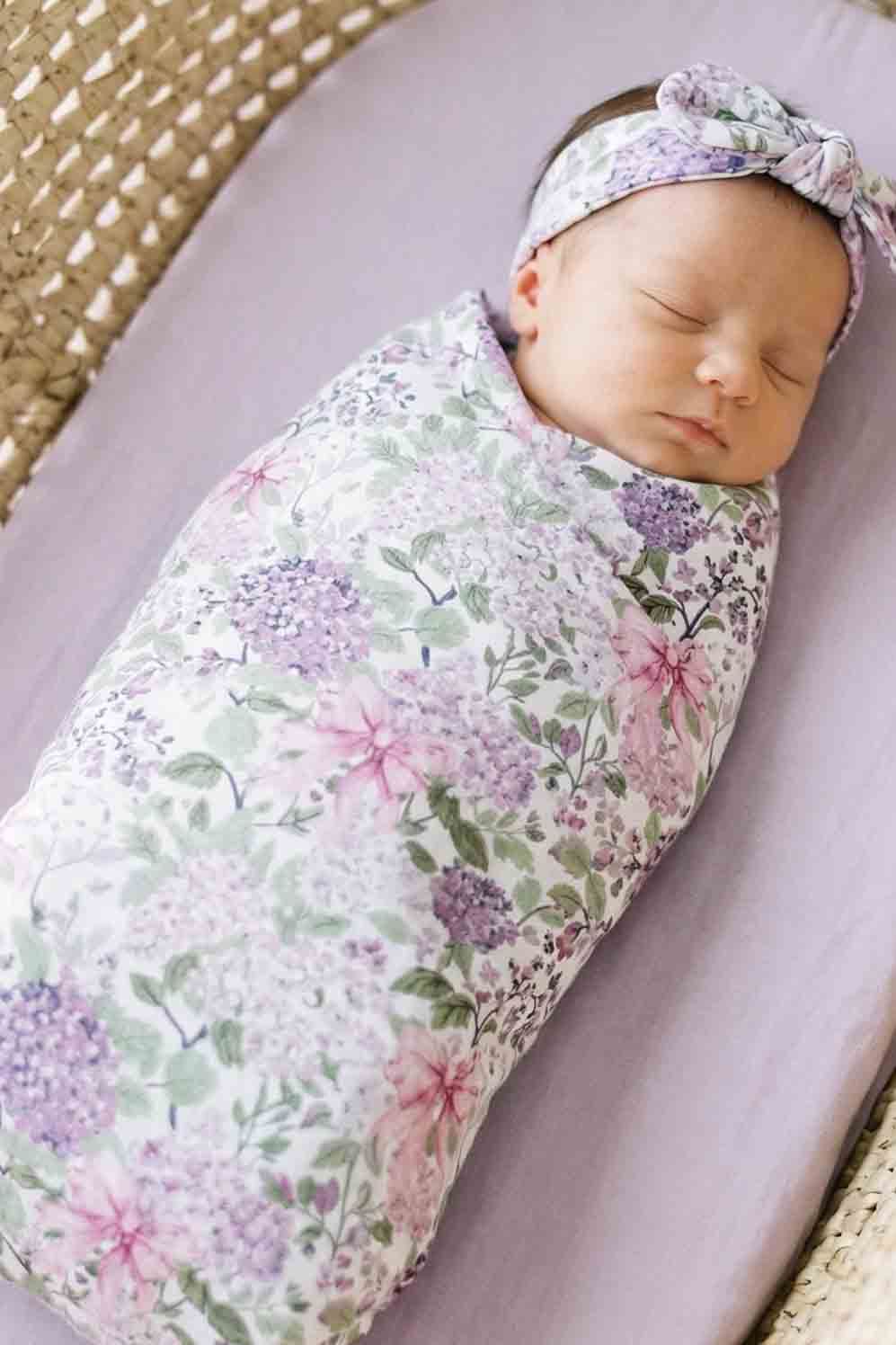 Caden Lane “Lavender Lullaby” Oversized Swaddle Blanket