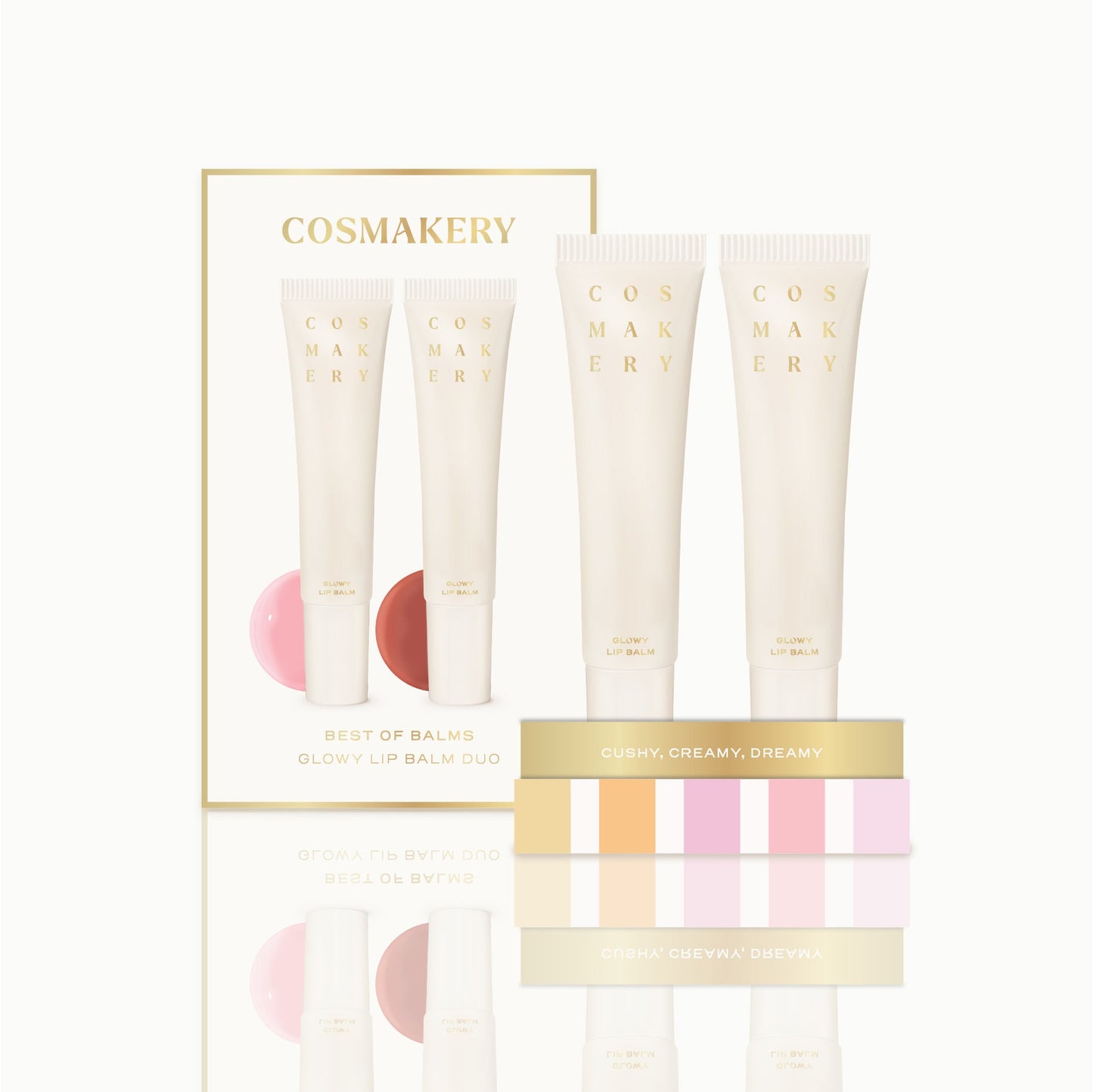 Cosmakery Balm Besties Glowy Lip Balm Duo-Pinks