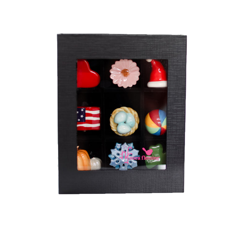 M4 Nora Fleming 9 Piece Black Keepsake Case