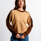 Kerisma "Berkman" Knit Top-Camel/Chocolate