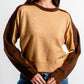 Kerisma "Berkman" Knit Top-Camel/Chocolate