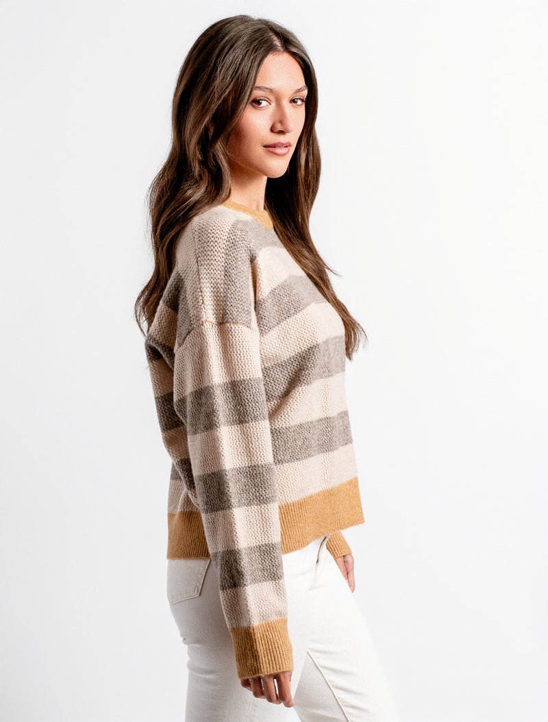 Kerisma “London” Stripe Sweater - Beige Multi