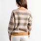 Kerisma “London” Stripe Sweater - Beige Multi