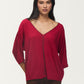 Kerisma “Fawn” Mock Top - Holly Berry