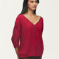 Kerisma “Fawn” Mock Top - Holly Berry
