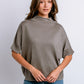 Kerisma “Fawn” Mock Top - Heather Brown