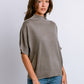 Kerisma “Fawn” Mock Top - Heather Brown