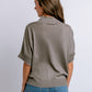 Kerisma “Fawn” Mock Top - Heather Brown
